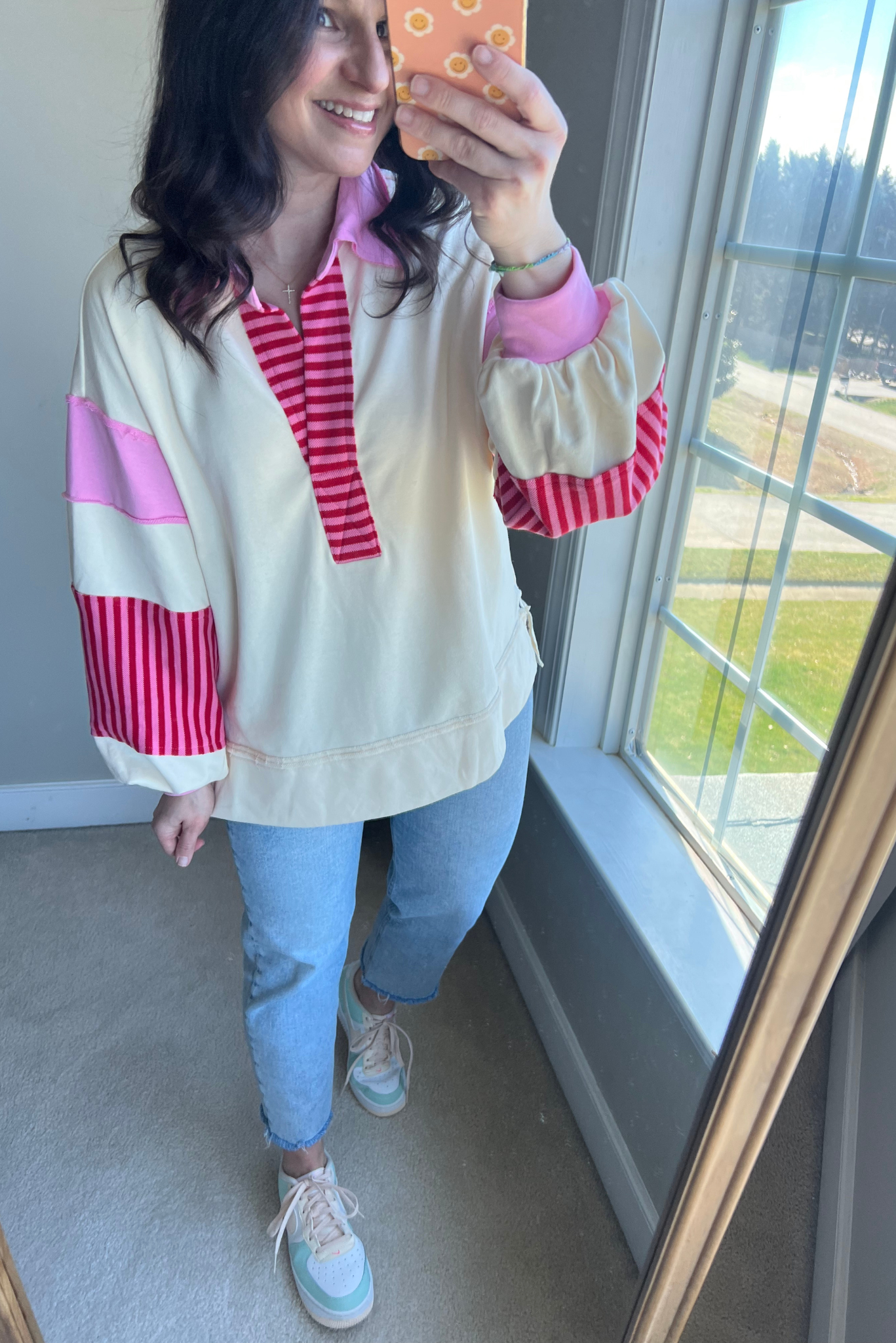 Cherries and Cream Pullover