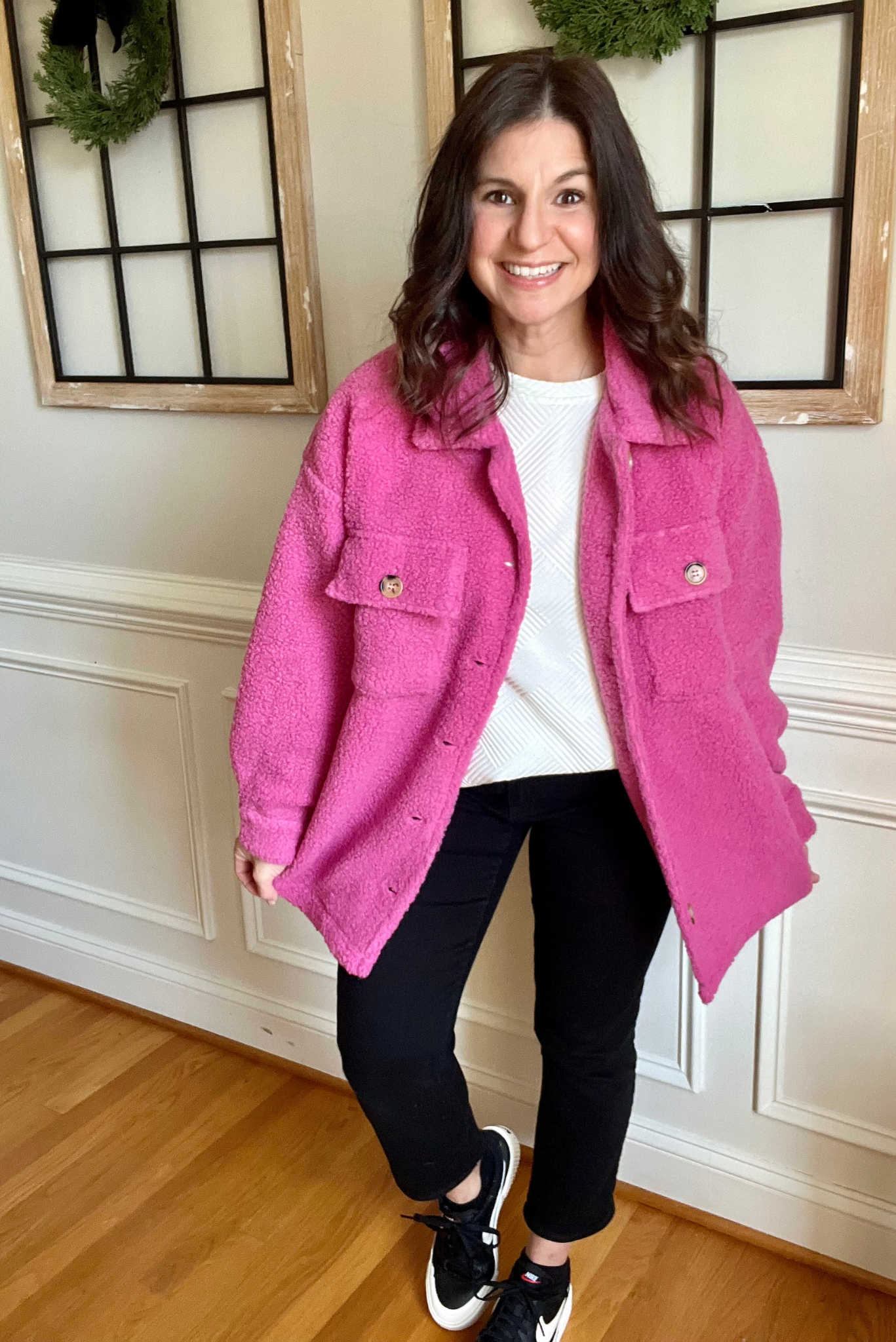 Popping Pink Shacket