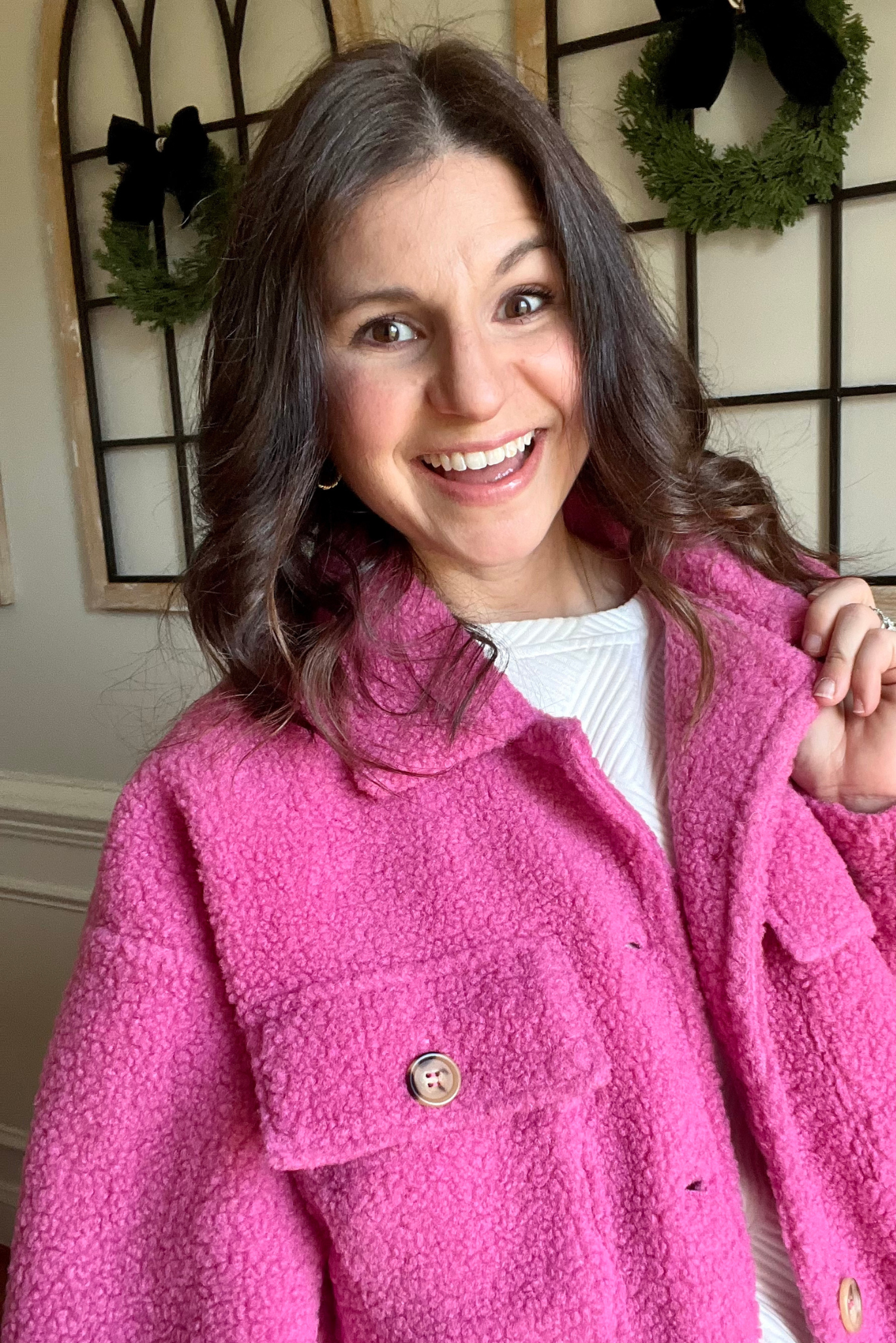 Popping Pink Shacket