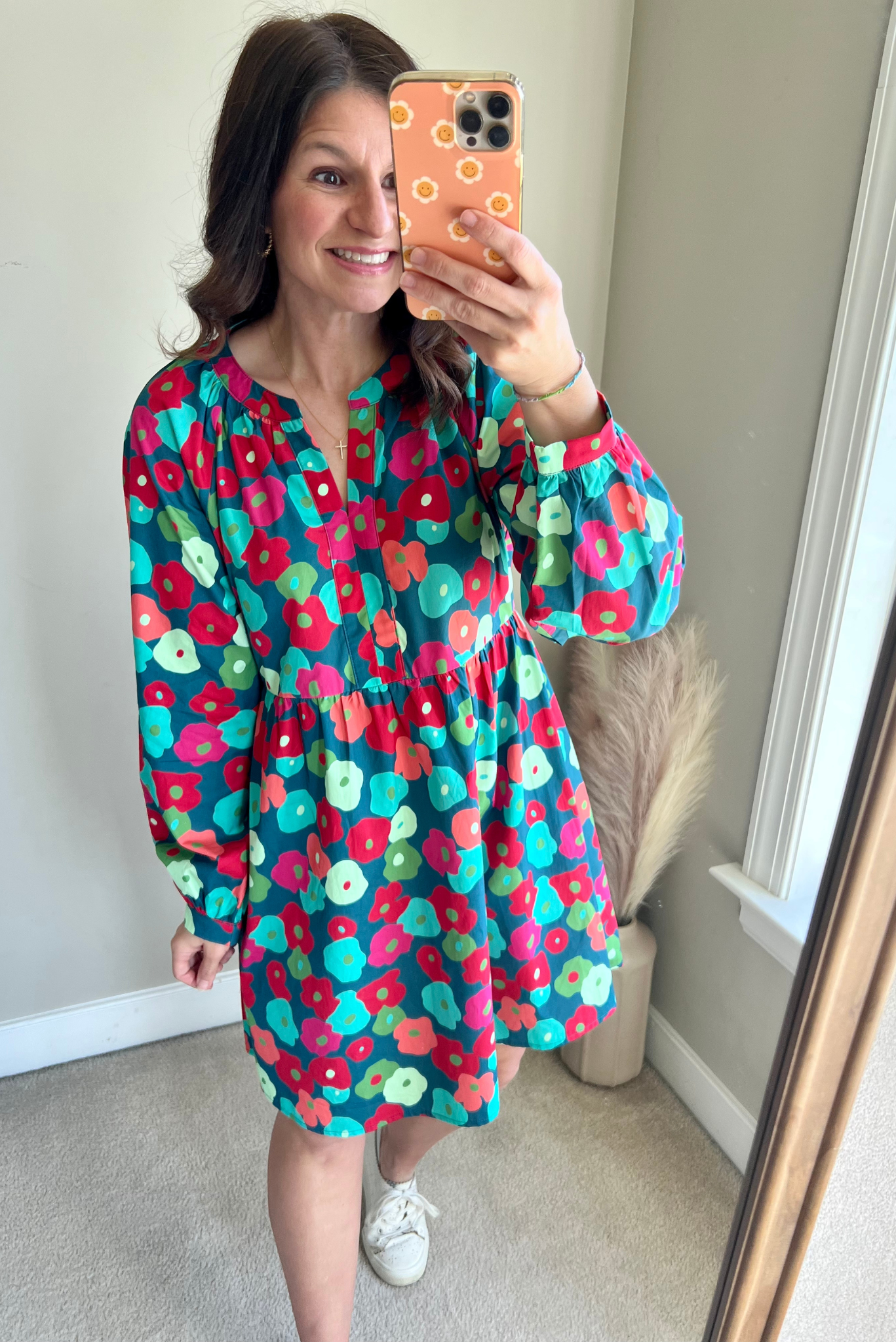 Fall Floral Dress