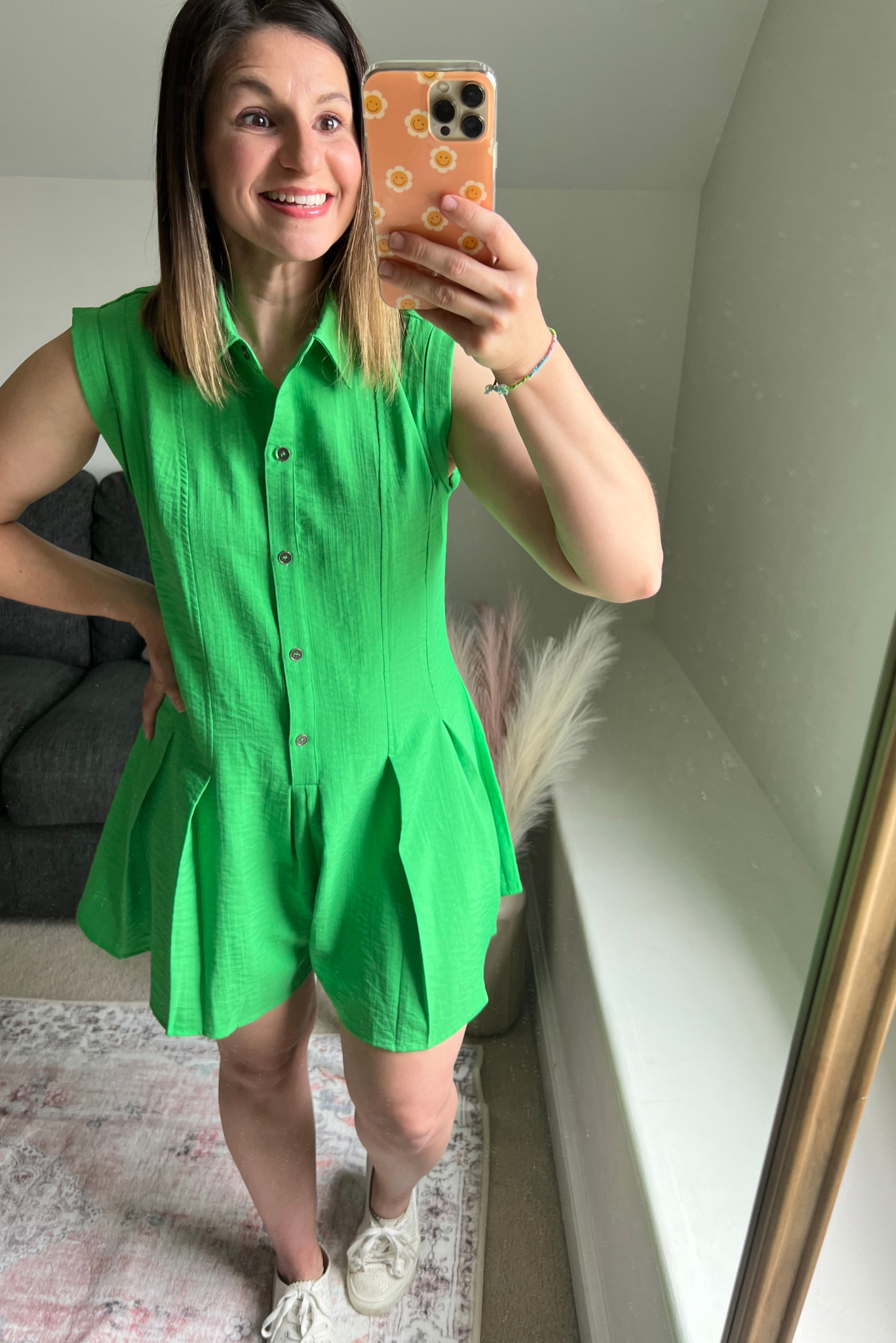 On The Green Romper Final Sale