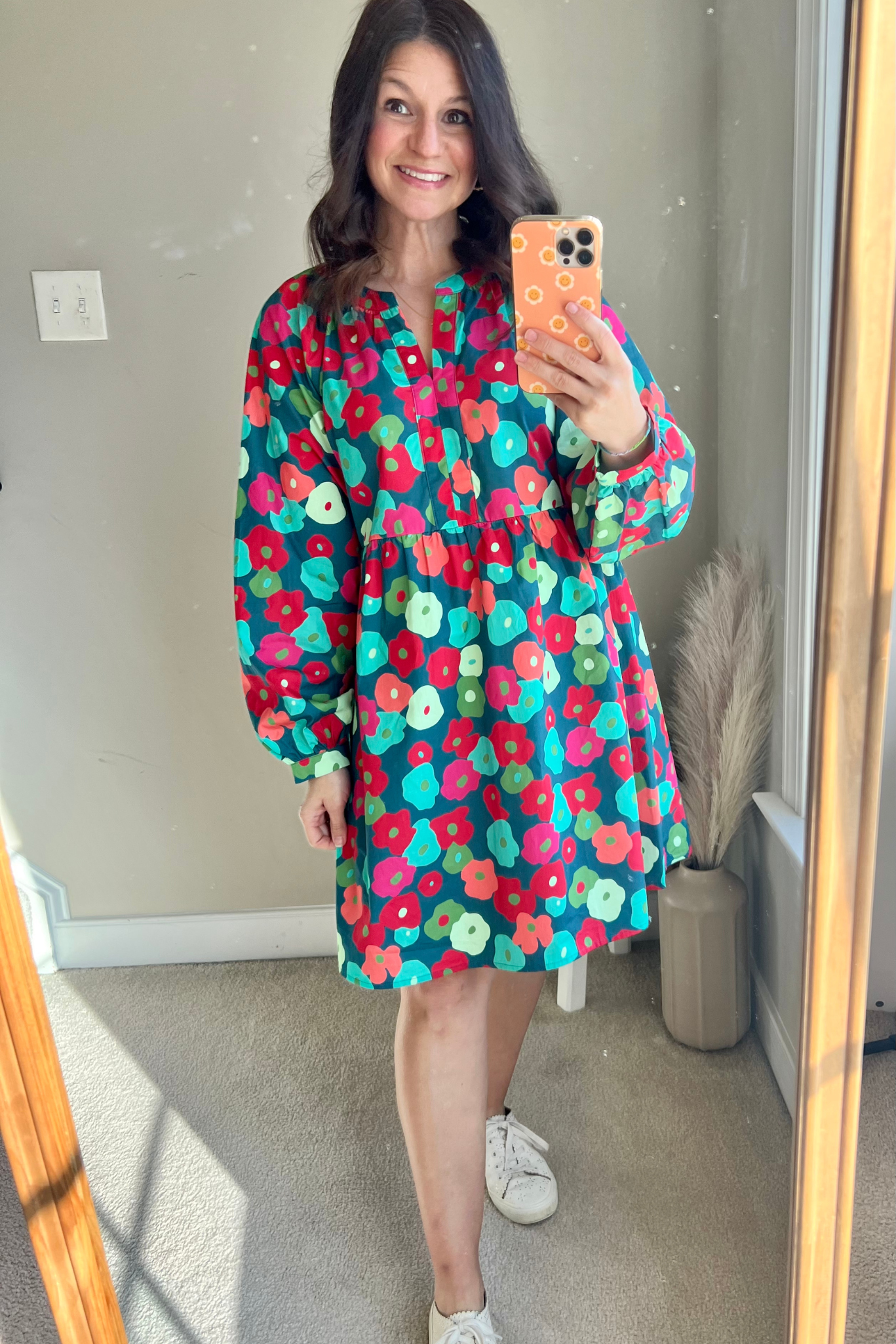 Fall Floral Dress