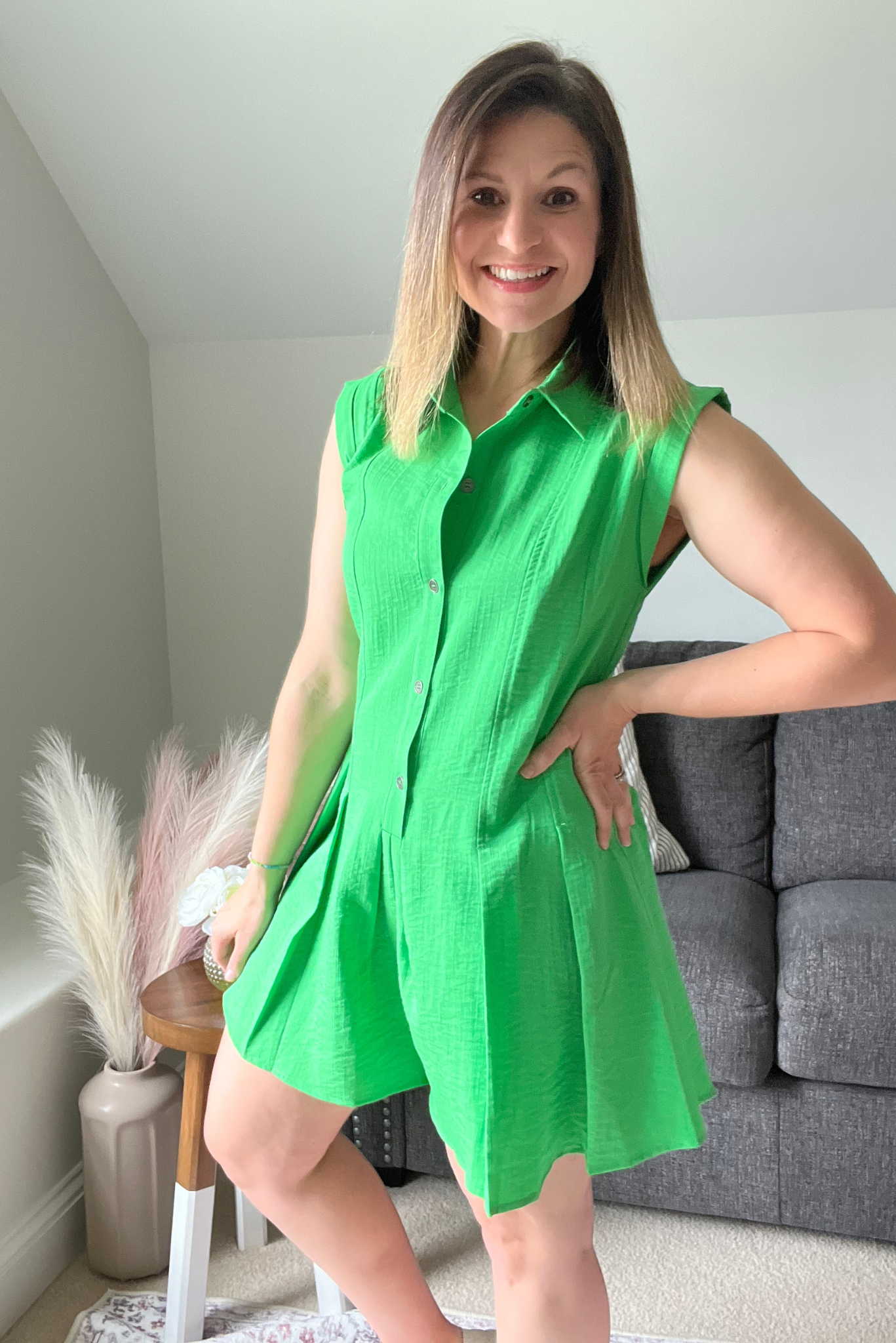 On The Green Romper Final Sale
