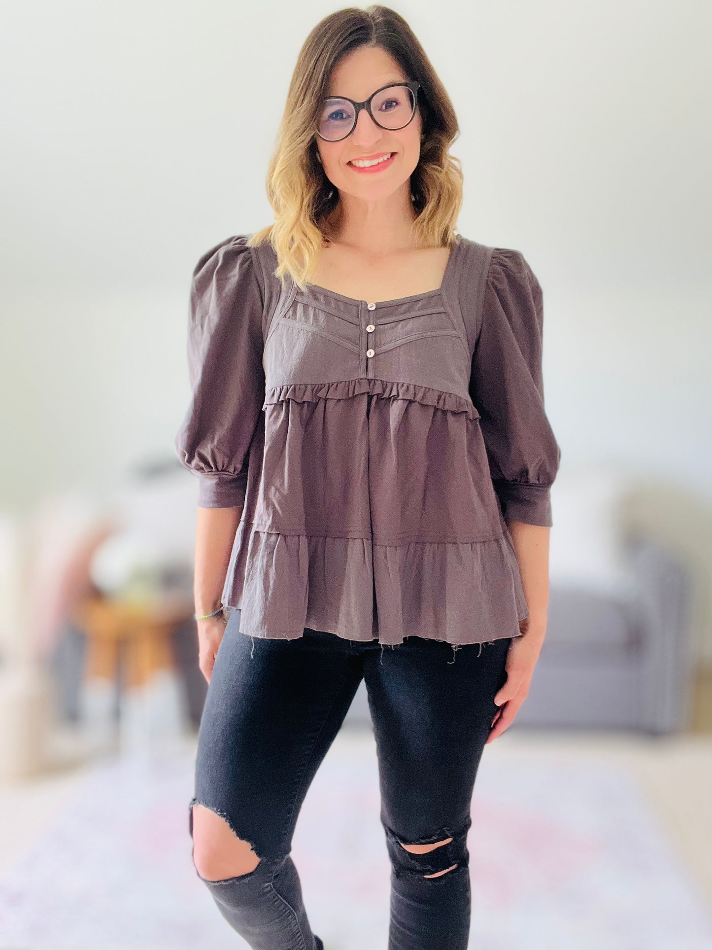The Grayscale Top | Final Sale